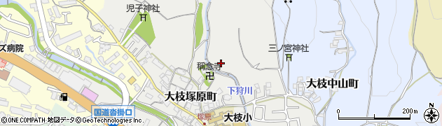 京都府京都市西京区大枝塚原町周辺の地図