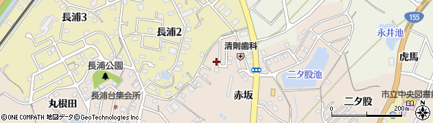 愛知県知多市日長赤坂8周辺の地図