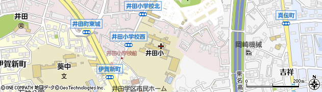 愛知県岡崎市井田町（茨坪）周辺の地図