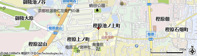 京都府京都市西京区樫原池ノ上町周辺の地図