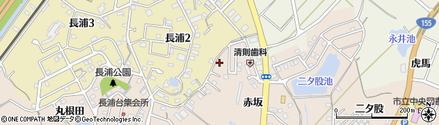 愛知県知多市日長赤坂10周辺の地図