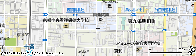 京都府京都市南区東九条西明田町2-3周辺の地図