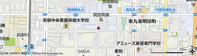 京都府京都市南区東九条西明田町2-4周辺の地図