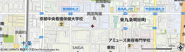 京都府京都市南区東九条西明田町2-5周辺の地図