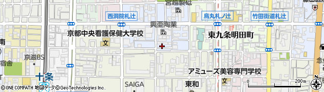 京都府京都市南区東九条西明田町2-7周辺の地図