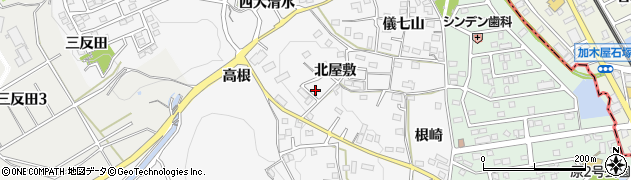 愛知県知多市八幡北屋敷35周辺の地図