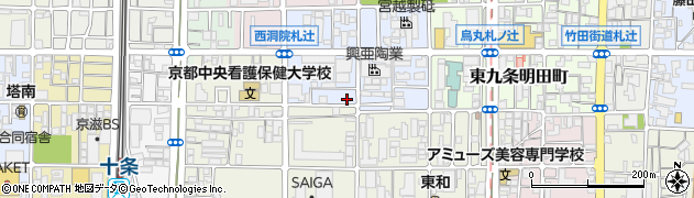 京都府京都市南区東九条西明田町94周辺の地図