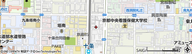 京都府京都市南区西九条東柳ノ内町周辺の地図