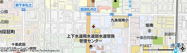 京都府京都市南区西九条菅田町周辺の地図