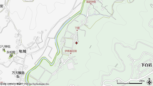 〒410-2501 静岡県伊豆市下白岩の地図