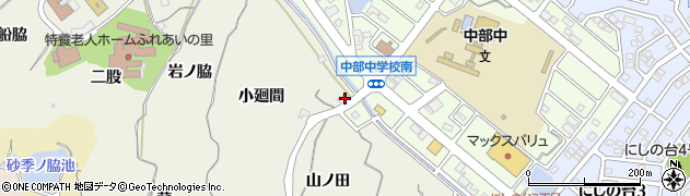 愛知県知多市新知（柿ノ木）周辺の地図