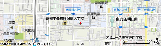 京都府京都市南区東九条西明田町82周辺の地図