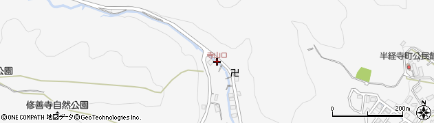 寺山口周辺の地図
