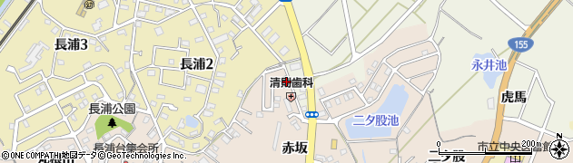 愛知県知多市日長赤坂11-18周辺の地図