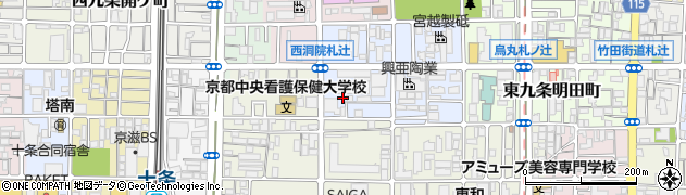 京都府京都市南区東九条西明田町66周辺の地図