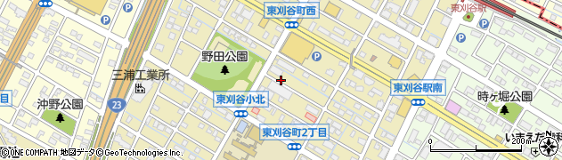 愛知県刈谷市東刈谷町周辺の地図