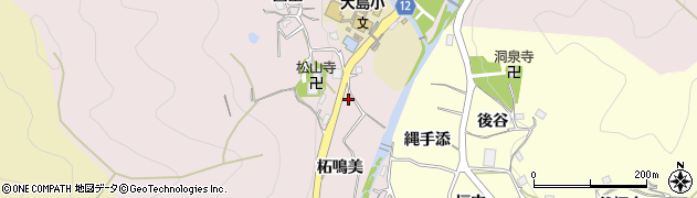 兵庫県川辺郡猪名川町島柘鳴美周辺の地図