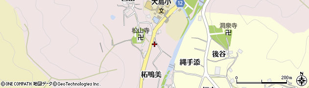 兵庫県猪名川町（川辺郡）島（柘鳴美）周辺の地図