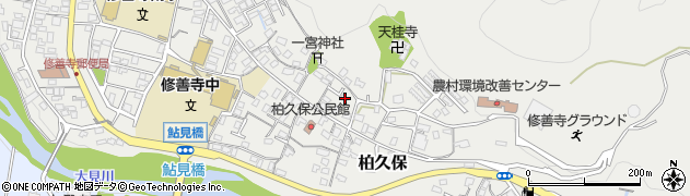 静岡県伊豆市柏久保190周辺の地図