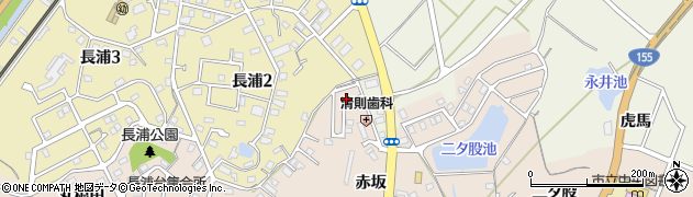 愛知県知多市日長赤坂11周辺の地図