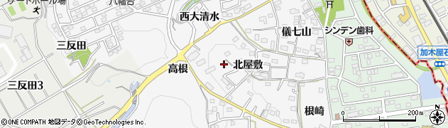 愛知県知多市八幡北屋敷18周辺の地図
