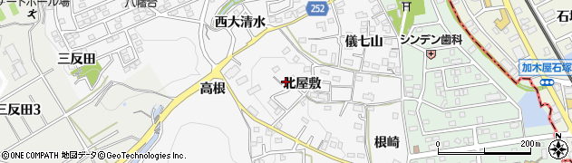 愛知県知多市八幡北屋敷32周辺の地図