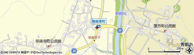 明楽寺町周辺の地図