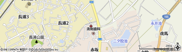 愛知県知多市日長赤坂11-6周辺の地図