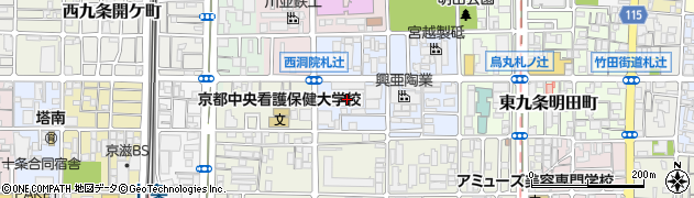 京都府京都市南区東九条西明田町59周辺の地図