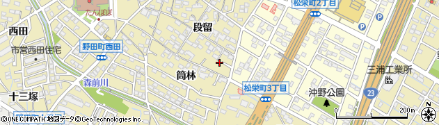 愛知県刈谷市野田町段留14周辺の地図