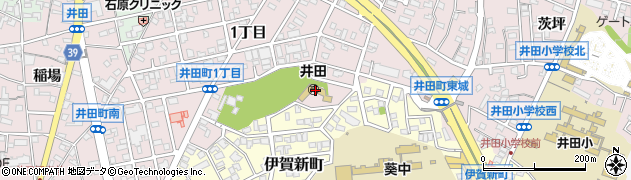 岡崎市役所保育園　井田保育園周辺の地図