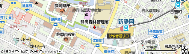 関東森林管理局静岡森林管理署周辺の地図