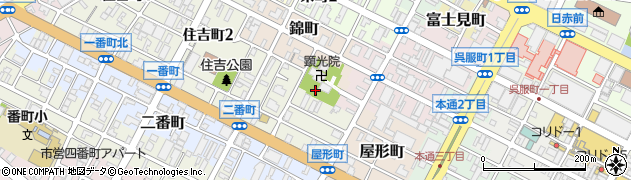 静岡県静岡市葵区研屋町周辺の地図