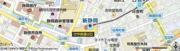 モスバーガー新静岡セノバ店周辺の地図
