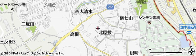 愛知県知多市八幡北屋敷29周辺の地図
