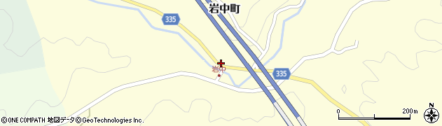 愛知県岡崎市岩中町西浦周辺の地図