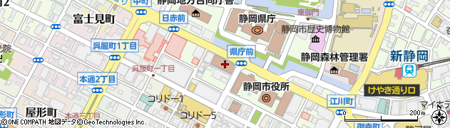 静岡中央警察署周辺の地図