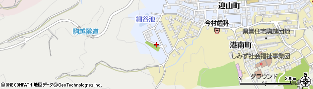 駒越堤公園周辺の地図