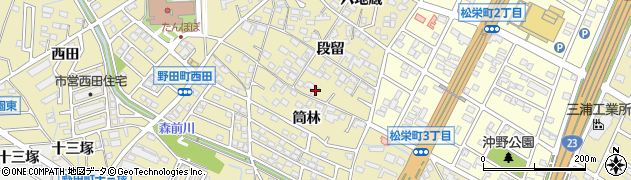 愛知県刈谷市野田町段留10周辺の地図