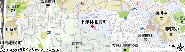 京都府京都市西京区下津林北浦町20周辺の地図