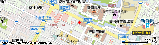 静岡市消防局　警防部葵消防署予防係周辺の地図