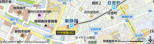キラリ高等学校　静岡スクーリング会場周辺の地図