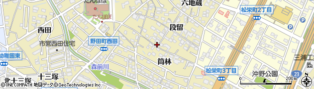 愛知県刈谷市野田町段留8周辺の地図