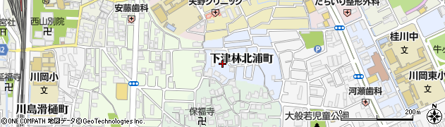京都府京都市西京区下津林北浦町22周辺の地図