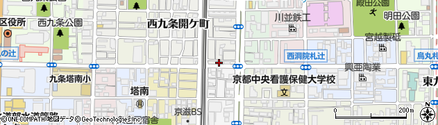 京都府京都市南区西九条島町3周辺の地図