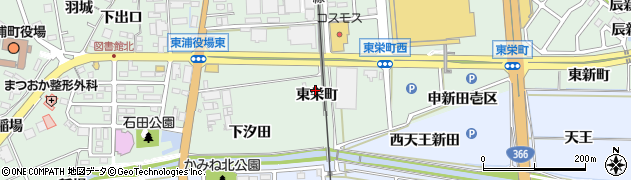 愛知県東浦町（知多郡）緒川（東栄町）周辺の地図
