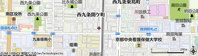 京都府京都市南区西九条開ケ町198周辺の地図