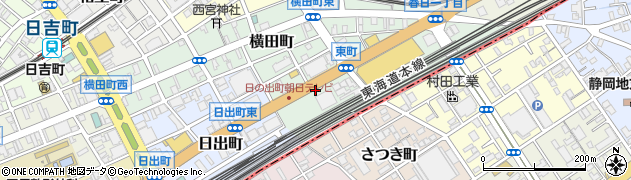 静岡県静岡市葵区東町周辺の地図