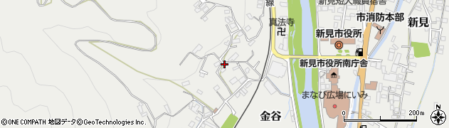 岡山県新見市金谷周辺の地図