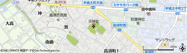 高須天神社周辺の地図
